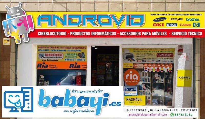 Androvid | Ciber informática en La Laguna - Santa Cruz de Tenerife