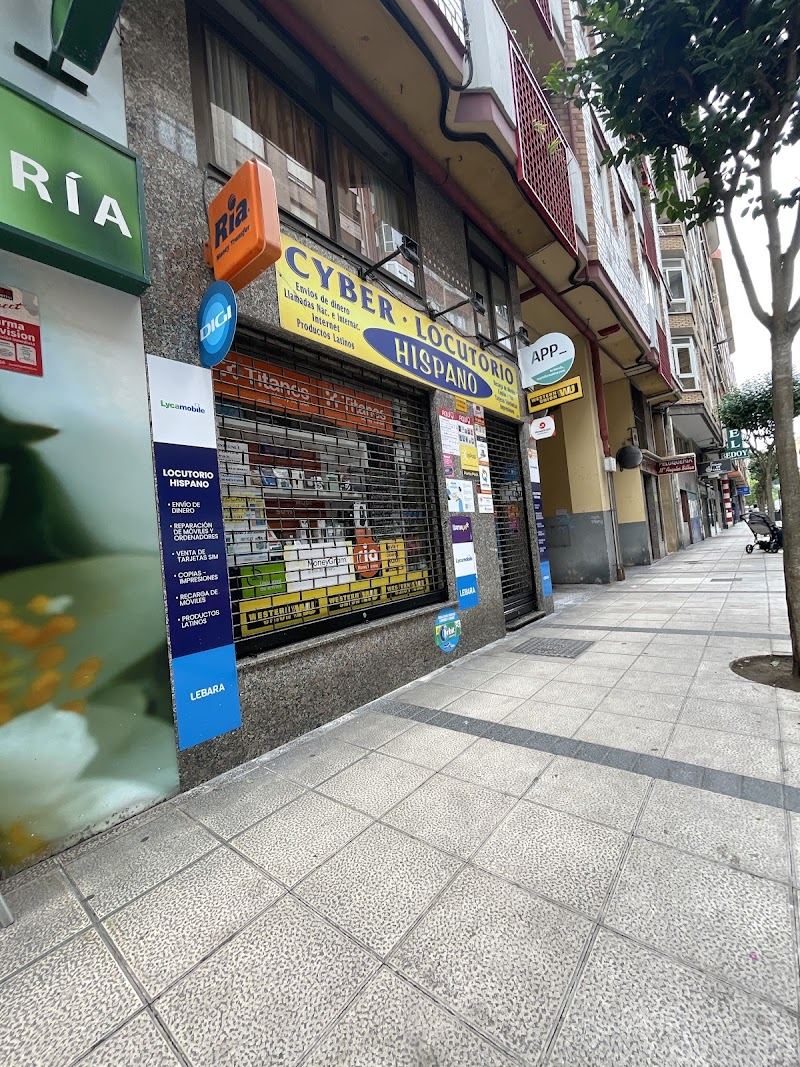 CYBERLOCUTORIO HISPANO - ENVIOS Y PAGO DE DINERO- WESTERN UNION, MONEYGRAM, RIA - PUNTO RECOGIDA CELERITAS - INPOST - GLS