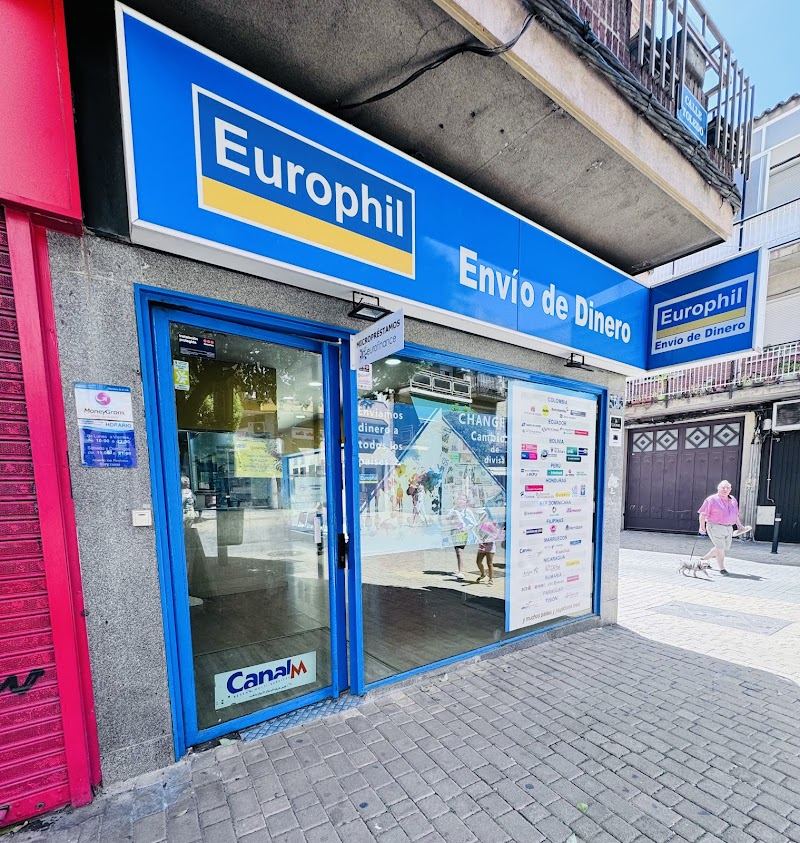 EUROPHIL Zona Getafe - Envío de Dinero - Oficina de Cambio de Divisas - Change Dollar, Libras