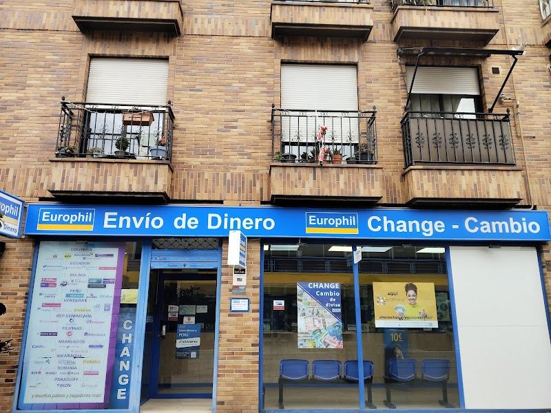 EUROPHIL Zona Parla - Envío de Dinero - Oficina de Cambio de Divisas - Change Dollar