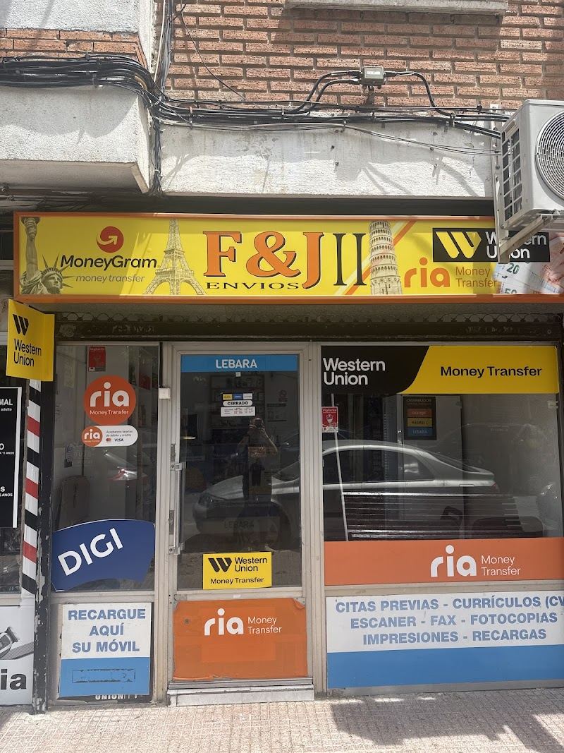 FYJ2 Locutorio (Western, Ria, i-transfer y TransFast)