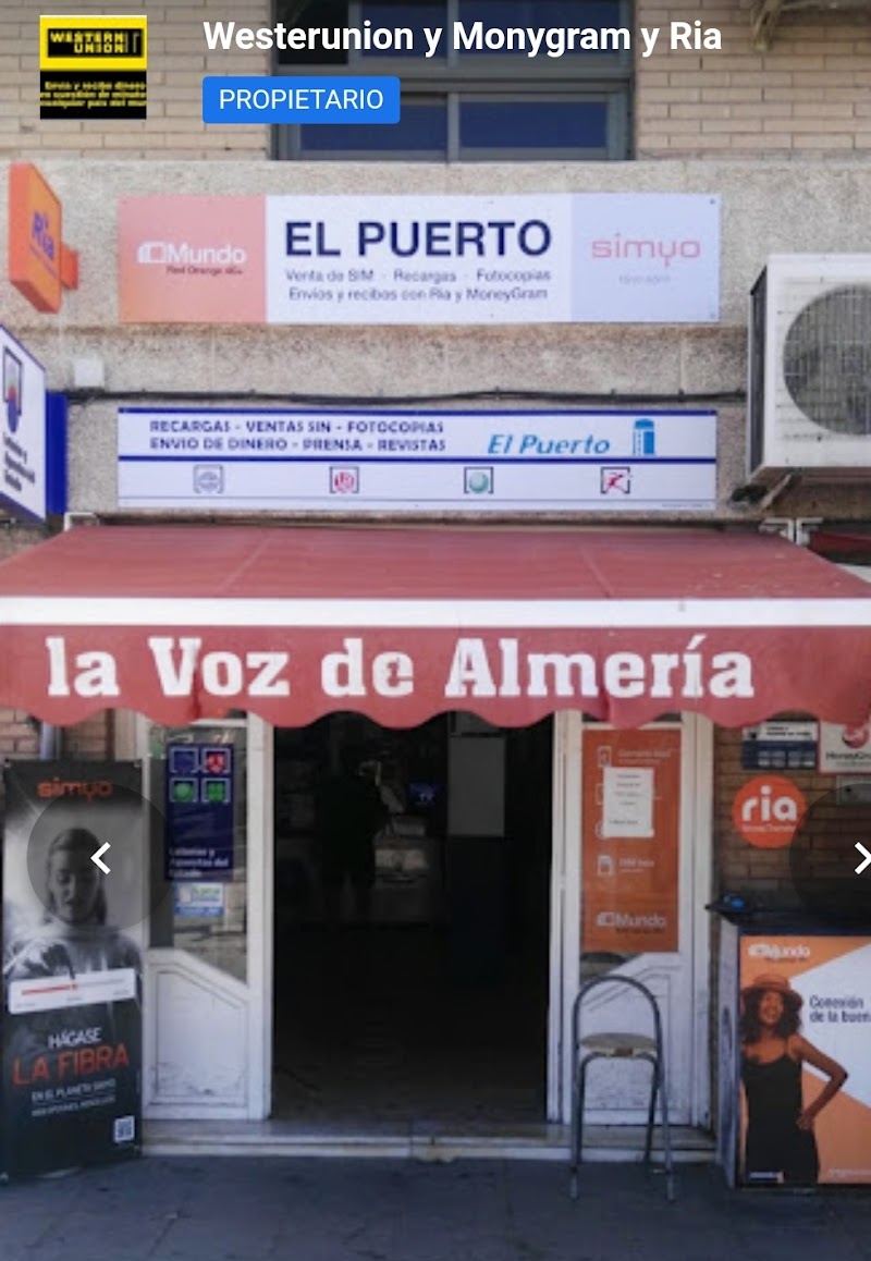 Moneygram y Ria y westernunion - Almería