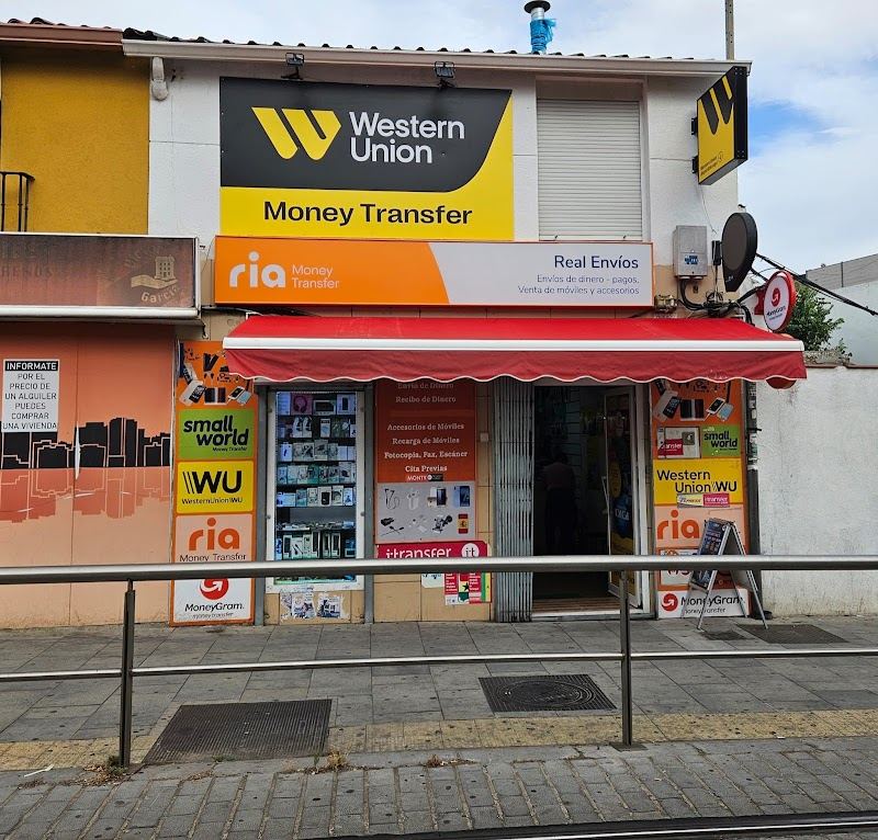 Real Envíos – Western Union · Ria · MoneyGram · Monty Global Payments · I.Transfer