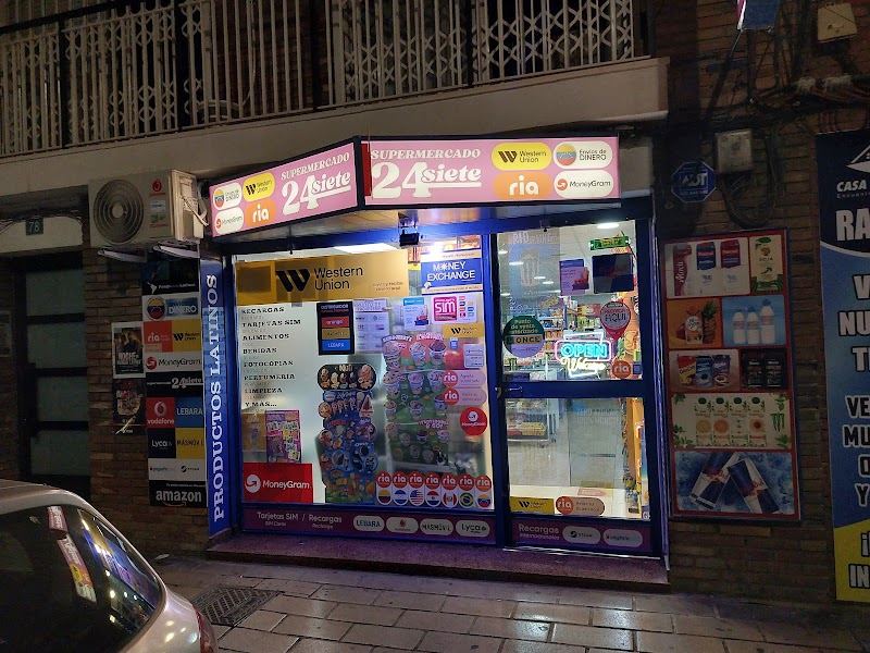 Ría, Wester unión, Money grand, supermercado 24 siete